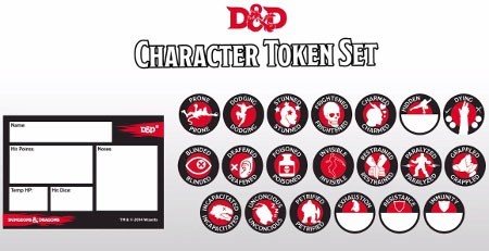 Dungeon and Dragons Character Token Set