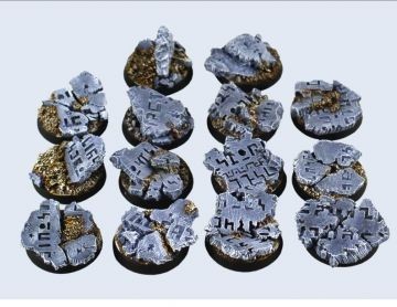25mm Round Ruins Bases