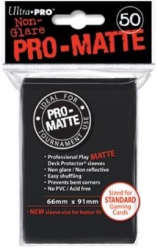 Ultra Pro Matte Deck Protectors - Black
