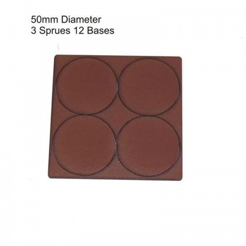 50mm Diameter Brown Bases