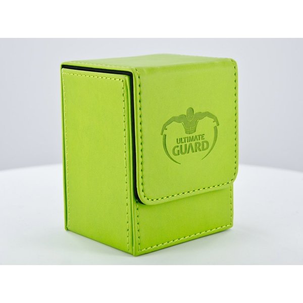 Ultimate Guard Flip Case 100+ Leatherette Lime Green