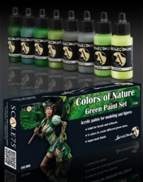COLORS of NATURE Green Paint Set