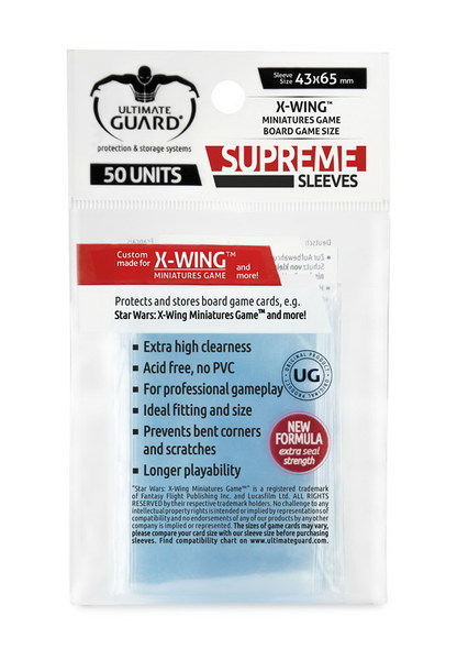 Ultimate Guard Supreme Sleeves for X-Wings Miniatures Game (50)