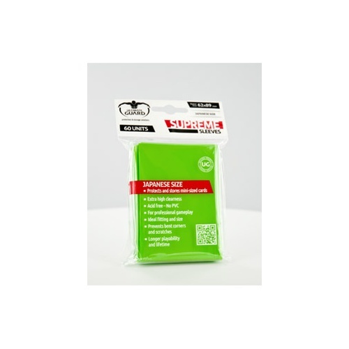 Ultimate Guard Supreme Sleeves Japanese Size Light Green (60)
