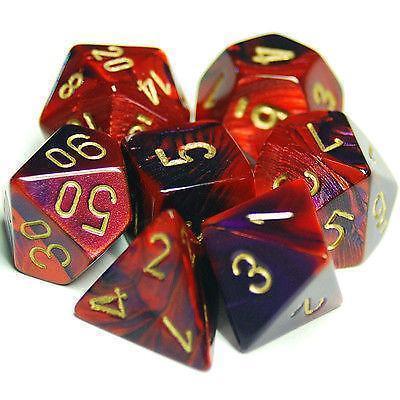Chessex Polyhedral Fancy 7-Die set