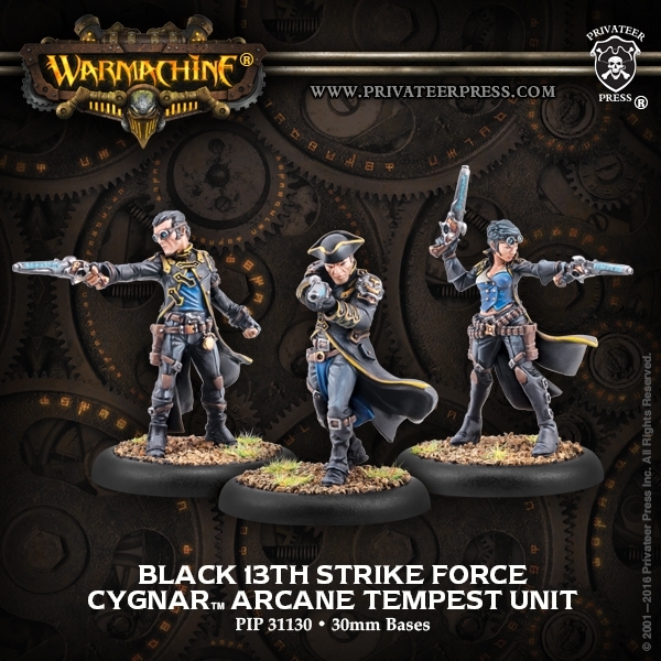 Black 13th Strike Force Cygnar Arcane Tempest Unit