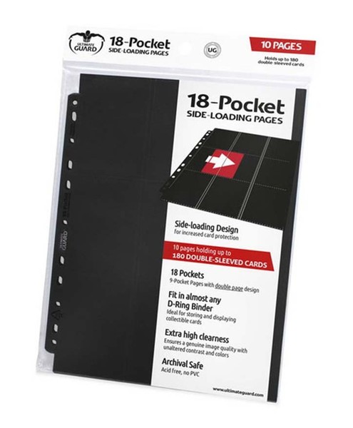 18-Pocket Side Loading Pages - Black