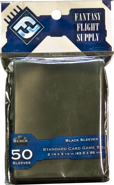 Standard Card Game Sleeves - BLACK
