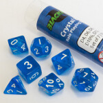 Blackfire RPG Dice set: Crystal Blue