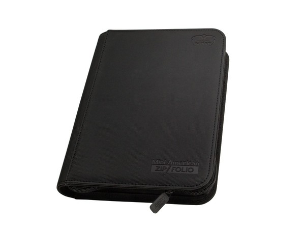 Mini American 9-Pocket ZipFolio XenoSkin - Black