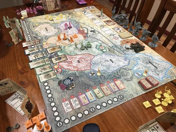 Rising Sun Playmat Game Board