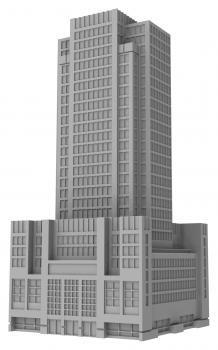 Monsterpocalypse: Building - Skyscraper  resin