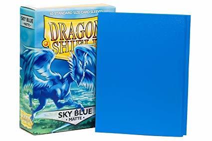 Dragon Shield (100) Protective Sleeves - MATTE Sky Blue