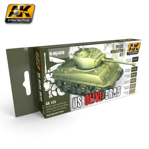 AK Interactive - Olive Drab Color Modulation Set