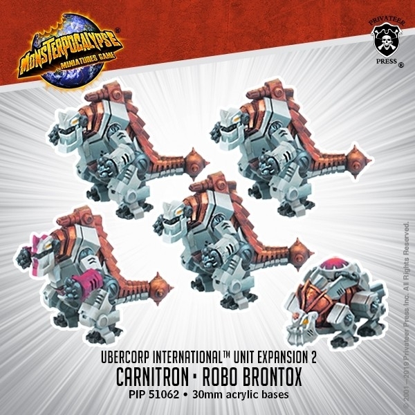 Monsterpocalypse Carnitrons and Robo Brontox
