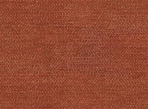 Noch 56610 Red Brick 3D Cardboard Sheet 25x12.5cm