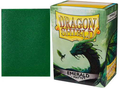 Dragon Shield (100) Protective Sleeves - MATTE Emerald
