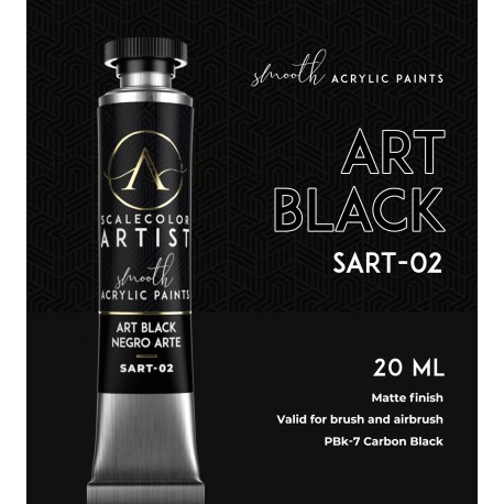 Art Black 20ml Tube - Scale Artist