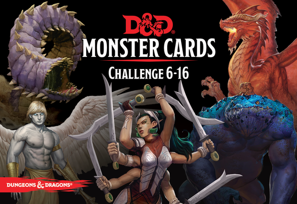 Monster Cards: Challenge 6–16 (D&D 5e)