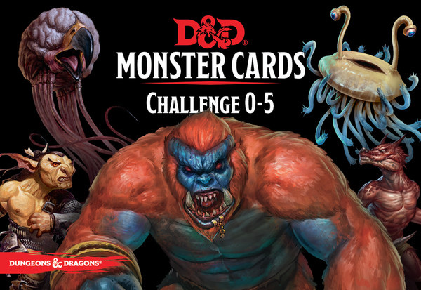 Monster Cards: Challenge 0–5 (D&D 5e)