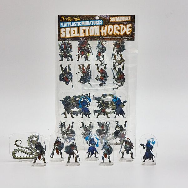 Flat Plastic Miniatures - Skeleton Horde