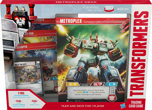 Transformers TCG Trading Card Game Team & Deck 1 Player Starter Metroplex 