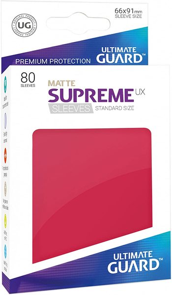 Supreme UX Sleeves Standard Size Matte Red (80)