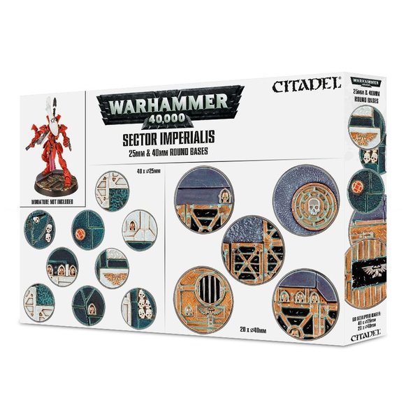 Warhammer 40,000: Sector Imperialis 25 & 40mm Round Bases