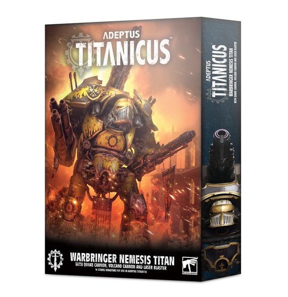 Adeptus Titanicus: Warbringer Nemesis Titan with Quake Cannon, Volcano Cannon and Laser Blaster