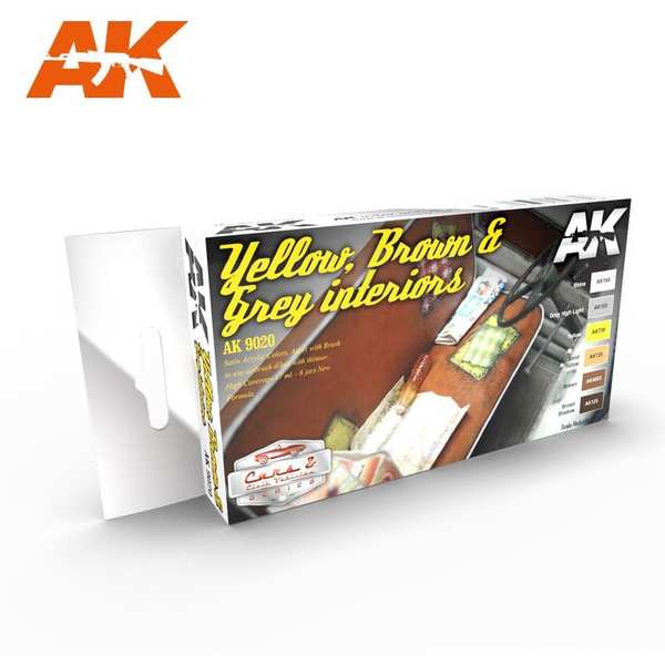 AK Interactive Set - Yellow, Brown & Grey Interiors Set