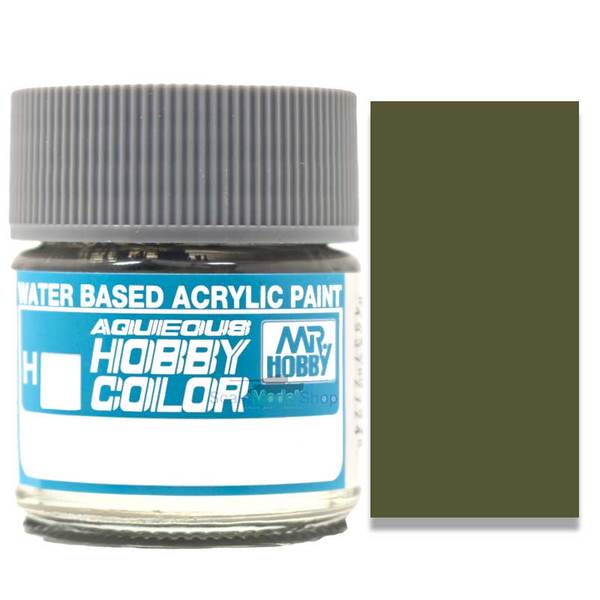 Mr Hobby RLM80 Olive Green Semi-Gloss Acrylic 10ml