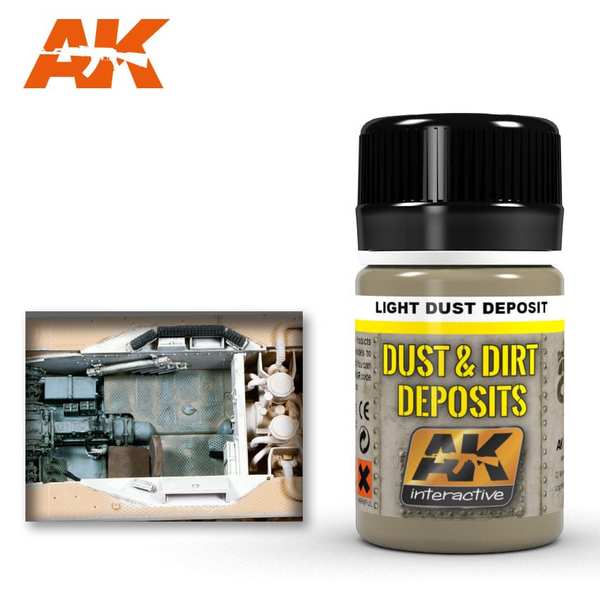 AK Interactive Light Dust Deposits / Dust & Dirt Deposits