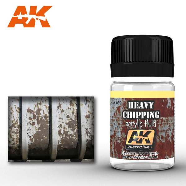 AK Interactive Heavy Effects - Acrylic Chipping Fluid