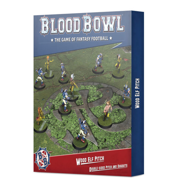 Blood Bowl: Wood Elf Pitch – Double-sided Pitch & Dugouts Set