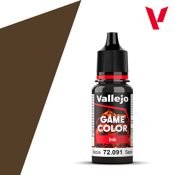 Vallejo Game Color 18ml - Game Ink - Sepia