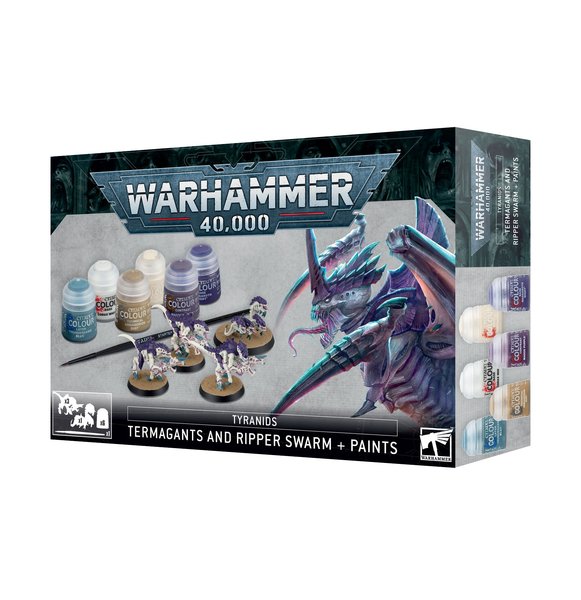 Warhammer 40,000: Termagants and Ripper Swarm & Paints Set