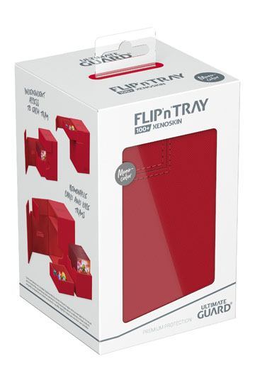 Ultimate Guard Flip`n`Tray 100+ XenoSkin Monocolor Red