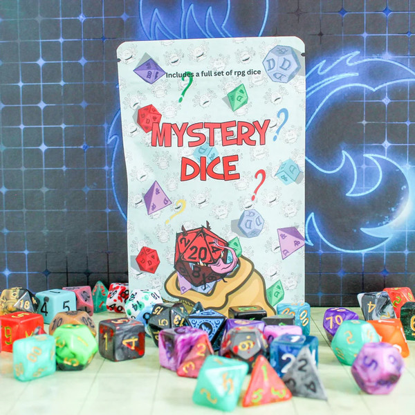 Mystery Dice Goblins: Resin Mystery Dice Polyhedral Set (7)