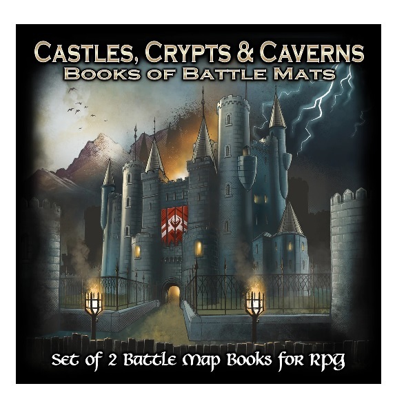 Castles, Crypts & Caverns Books of Battle Mats