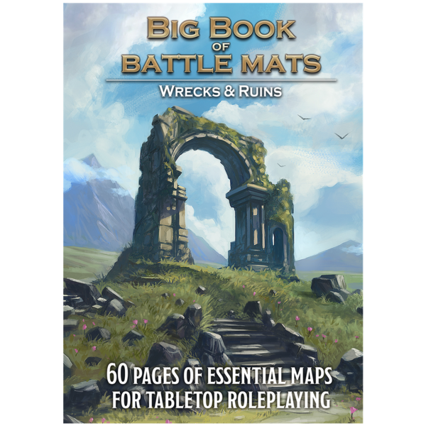 Giant Book of Battle Mats - Wilds, Wrecks & Ruins