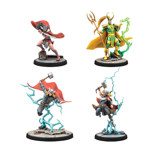 Marvel: Crisis Protocol – Mighty Thor, Lady Sif, Thor, Hero of Midgard & Loki, Prince of Lies