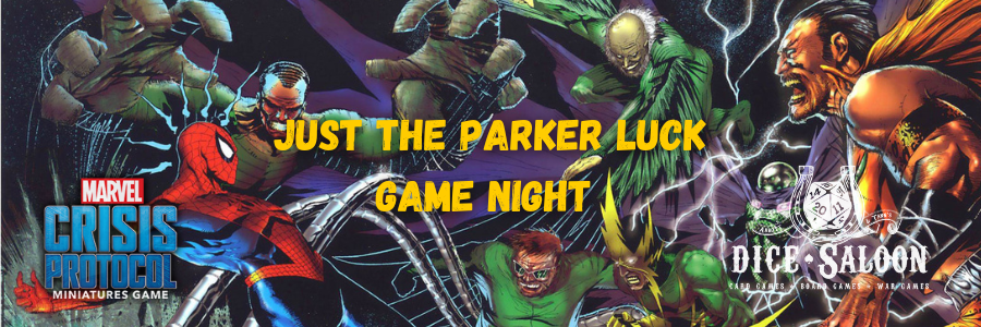 Just the parker luck game night banner